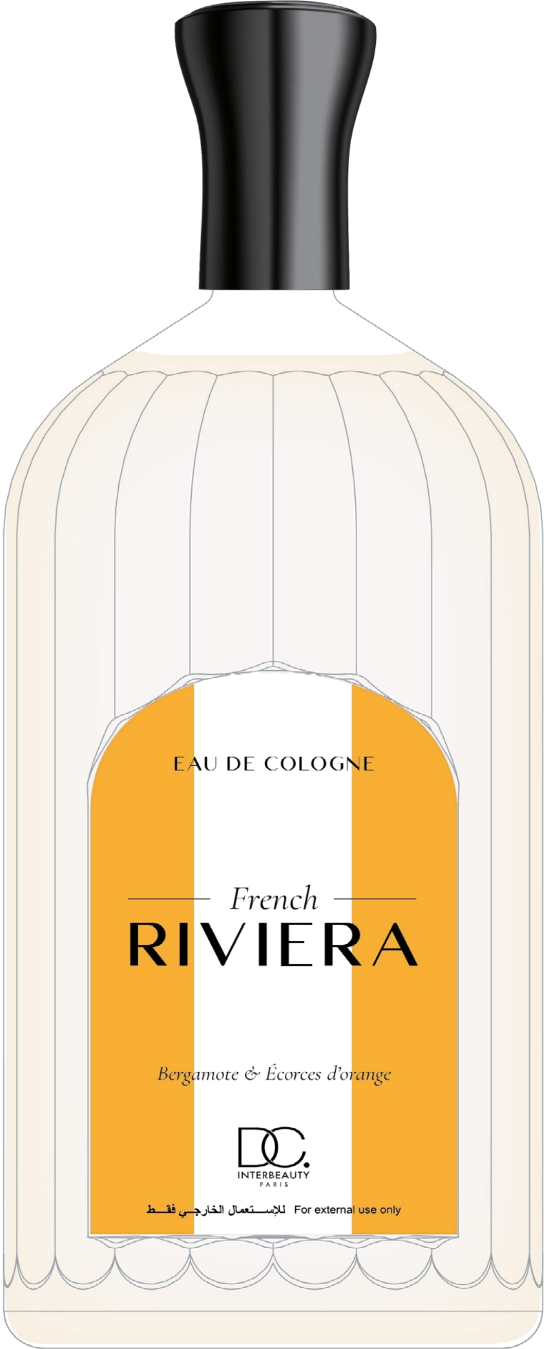 Flacon French Riviera 200 ml de trois quarts